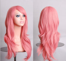 Wig Red High quality 70CM Curly Wave Hair Long Synthetic