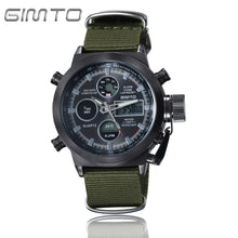 Leather Quartz Watch Men Luxury Brand Sports Dive LED