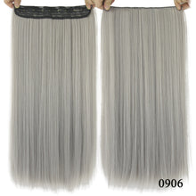 Grey Hair Extension Heat Resistant Synthetic Hair