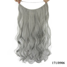 Grey Hair Extension Heat Resistant Synthetic Hair