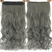 Grey Hair Extension Heat Resistant Synthetic Hair